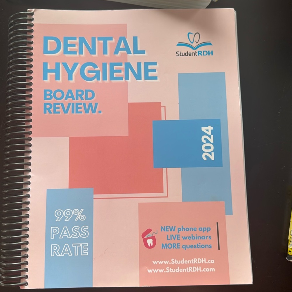 Brand new student rdh boards review book